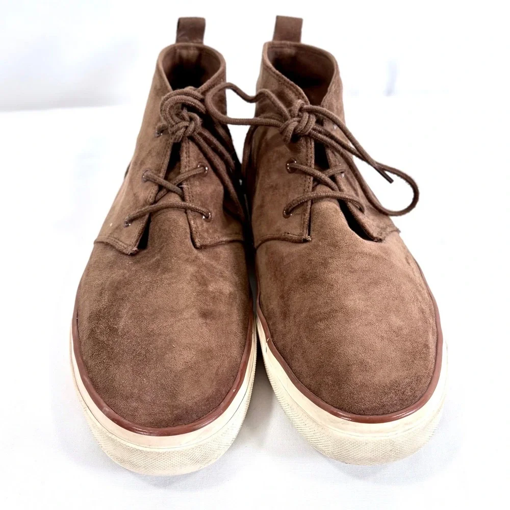 Banana Republic Mens Chukka Sneaker Deep Brown Suede Lace Up‎ Size 10.5